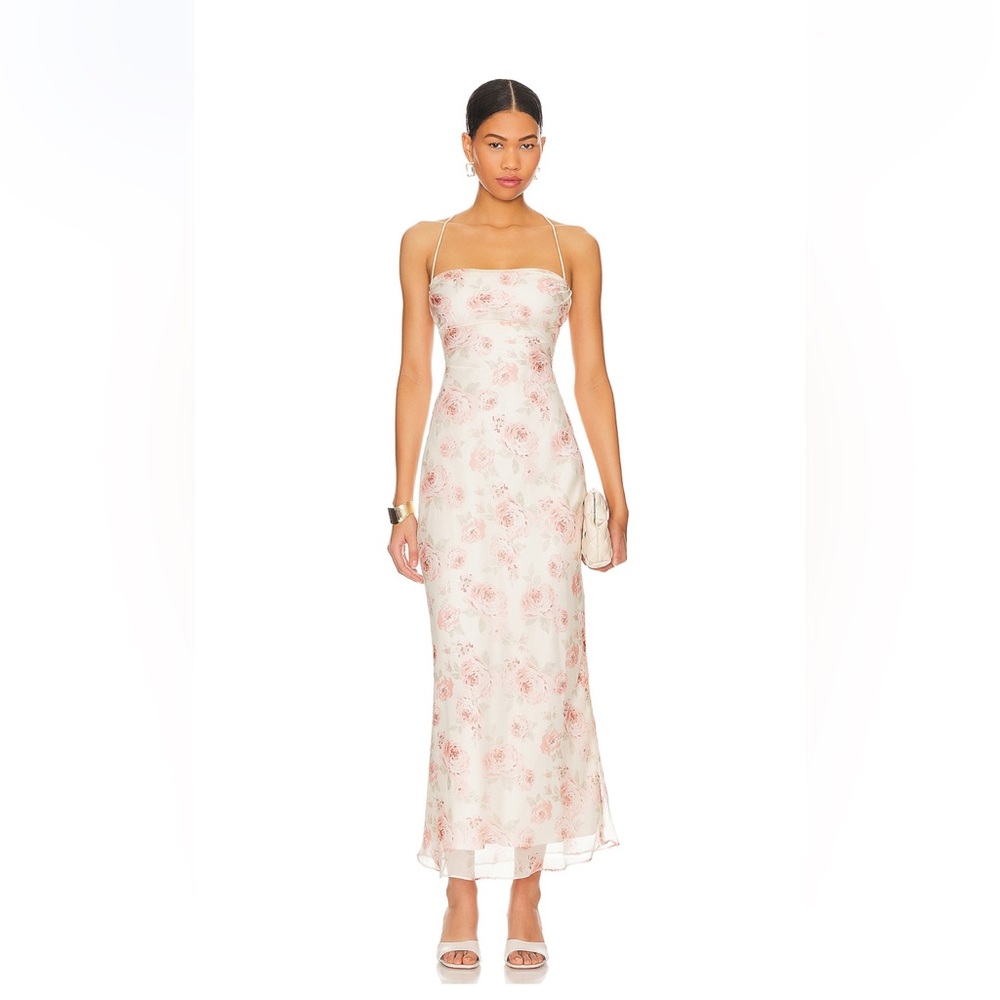 Gabriela Maxi Dress in Blush Floral